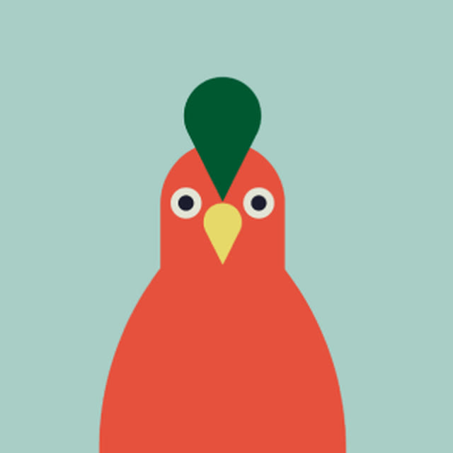 Illustration eines singenden Vogels